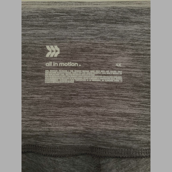 All in Motion 4X Gray Pants Active Wear Bottoms NWT - Picture 4 of 4